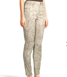 WHBM Snakeskin high-rise skinny jean size 8 will be donated 5/2024